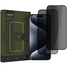 Szkło prywatyzujące Hofi Anti Spy Glass Pro+ 2-Pack do iPhone 16 Pro Privacy