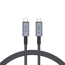 Kabel UltraBoost Max USB 4.0 8k 40Gbps Type-C Cable PD240W 100cm Szary