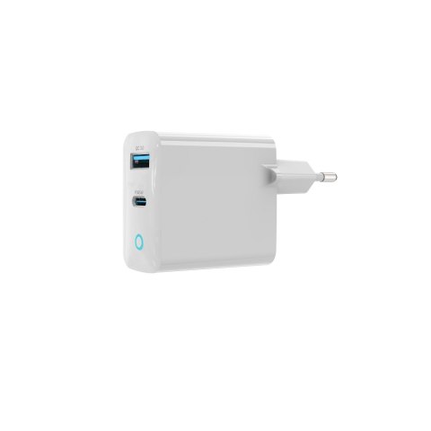 Devia ładowarka sieciowa Extreme PD 65W 1x USB-C 1x USB biała