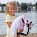 Mały Hobby Horse Skippi - koń na kiju - różowy A5 - lekki i poręczny