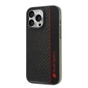 Audi Carbon Fiber Stripe iPhone 16 Pro Max 6.9" czarny/black hardcase AUS-TPUPCIP16PM-R8/D1-BK