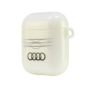 Audi IML Geometric Pattern AirPods 1/2,cover biały/white AU-IMLAP-A6/D3-WE