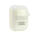 Audi IML Geometric Pattern AirPods 1/2,cover biały/white AU-IMLAP-A6/D3-WE