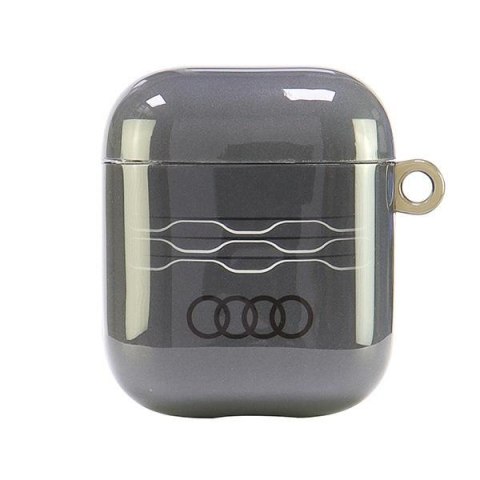 Audi IML Geometric Pattern AirPods 1/2 cover szary/gray AU-IMLAP-A6/D3-GY