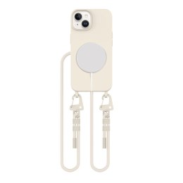 TECH-PROTECT MAGNECKLACE MAGSAFE IPHONE 15 COSMIC LATTE