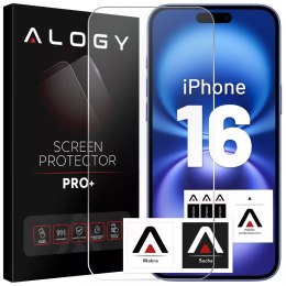 Szkło hartowane do Apple iPhone 16 ochronne szkiełko na ekran 9H Alogy Heavy Pro+™️