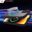 Etui do Apple iPhone 13 obudowa Alogy MagSafe Hybrid Matte Case pokrowiec matowy z ochroną obiektywu czarny