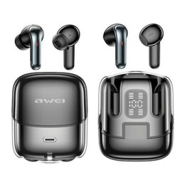 AWEI słuchawki Bluetooth 5.3 T79 ENC TWS + stacja dokująca czarny/black