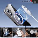 Etui MagSafe Case do Apple iPhone 16 Alogy Glamour Luxury Ring obudowa czarno-przezroczyste