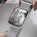 Pasek stalowy Alogy bransoleta do Apple Watch 42/44/45/49mm stal nierdzewna Srebrny