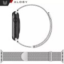 Pasek stalowy Alogy bransoleta do Apple Watch 42/44/45/49mm stal nierdzewna Srebrny