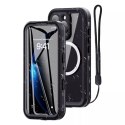 Etui Wodoodporne Alogy IP68 Case z przezroczystym tyłem Pancerna obudowa 360 do MagSafe do Apple iPhone 16 Pro Max