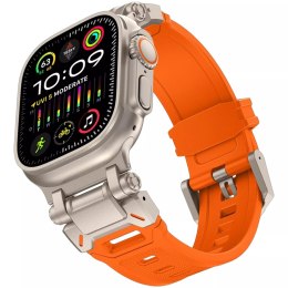 Pasek bransoleta Alogy Luxury Metal + TPU Band do Apple Watch 42/44/45/49mm Orange