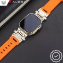 Pasek bransoleta Alogy Luxury Metal + TPU Band do Apple Watch 42/44/45/49mm Orange