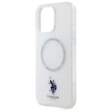 US Polo USHMP16LHOCLDPW iPhone 16 Pro 6.3" biały/white IML Ring MagSafe