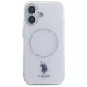 US Polo USHMP16SHOCLDPW iPhone 16 6.1" biały/white IML Ring MagSafe