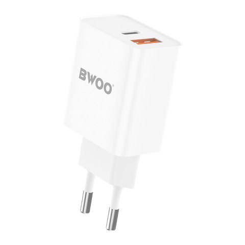 BWOO ładowarka sieciowa BO-CDA117 18W wall charger, USB-C, USB-A