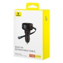 Baseus ładowarka samochodowa Enjoyment Pro Car Charger C+Retractable iP Cable 55W czarna