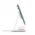 Twelve South HiRise 2 Deluxe - stojąca ładowarka bezprzewodowa Qi2 do dwóch urządzeń kompatybilna z MagSafe (white)