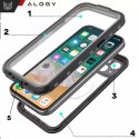 Etui Wodoodporne Alogy HydroArmor™ IP68 Case z przezroczystym tyłem Pancerna obudowa 360 do MagSafe do Apple iPhone 16