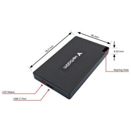 Verbatim Mini Dysk SSD 512GB USB-C 3.2 + kabel USB-C/USB-C-USB-A metalowy/metal 32030