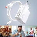 Ładowarka sieciowa Xiaomi Oryginalna MDY-14-EW 67W Szybkie Ładowanie QC 3.0 + Kabel USB-USB-C 6A Biała