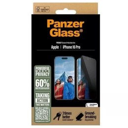 Szkło hartowane do iPhone 16 Pro PanzerGlass Privacy Screen Protector Ultra-Wide Fit