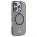 Etui Mercedes do iPhone 16 Pro Max 6.9" Czarny Hardcase Silver Ring MagSafe