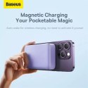 Powerbank Baseus Magnetic Mini 20000 mAh 20W - fioletowy + kabel USB-C / USB-C