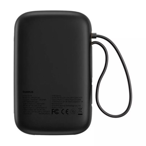 Powerbank Baseus QPow 2 10000mAh 30W 2xUSB-C Czarny