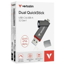 Verbatim Pendrive 512GB USB-A/USB-C Dual QuickStick 32042