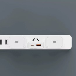 Ładowarka sieciowa GaN Dudao A30EUL 30W USB-A / USB-C + kabel USB-C - Lightning - Biała