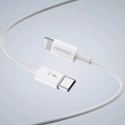 Ładowarka sieciowa GaN Dudao A30EUL 30W USB-A / USB-C + kabel USB-C - Lightning - Biała