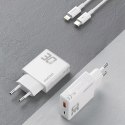 Ładowarka sieciowa GaN Dudao A30EUL 30W USB-A / USB-C + kabel USB-C - Lightning - Biała