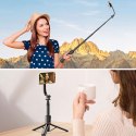 Selfie stick kijek Statyw Tripod uchwyt magnetyczny do telefonu zdjęć + Pilot Bluetooth Yesido SF19 Magnetic czarny