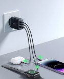 Szybka ładowarka Joyroom 2x USB-C USB-A 32W - Czarna