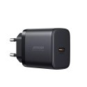 Szybka ładowarka Joyroom do 25W + Kabel USB-C / USB-C 1m - Czarna