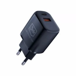 Ładowarka sieciowa 3mk HyperCharger 20W 1xUSB-C + 1xUSB-A PD/QC Czarny