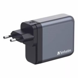 Ładowarka sieciowa Verbatim GaN 200W 3xUSB-C/USB-A + Adapter