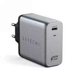 Satechi 100W USB-C PD GaN Wall Charger EU - ładowarka sieciowa 100W PD Space gray