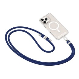 TECH-PROTECT C7S ROPE CROSSBODY STRAP NAVY BLUE/SILVER