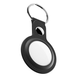 KeyBudz AirTag Keyring - skórzane etui ochronne do AirTag (black)