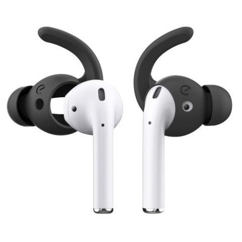 KeyBudz EarBuddyz Ultra - silikonowe nakładki do AirPods 1/2 (black)