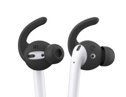 KeyBudz EarBuddyz Ultra - silikonowe nakładki do AirPods 1/2 (black)