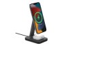 Mophie Snap+ charging stand pad - stojąca ładowarka bezprzewodowa do dwóch urządzeń kompatybilna z MagSafe 15W (black)