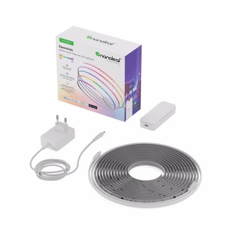 Nanoleaf Essentials Smart Multicolour HD Lightstrip Starter Kit - taśma ledowa 5m, 550 Lm 18W 2700K-6500K, kontroler w zestawie 