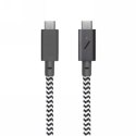 Native Union Belt Cable Pro 240W - kabel USB-C - USB-C, 2,4 m (zebra)