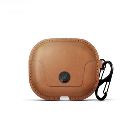 Twelve South AirSnap - skórzane etui ochronne do Apple Airpods (3. Gen), (cognac)