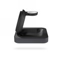 ZENS Nightstand Charger Pro 2 - ładowarka bezprzewodowa Qi2 15W do dwóch urządzeń kompatybilna z MagSafe (black)