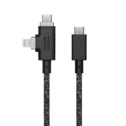 Native Union Belt Cable Duo Pro 240W - kabel USB-C - USB-C / lightning, 2,4 m (cosmos)